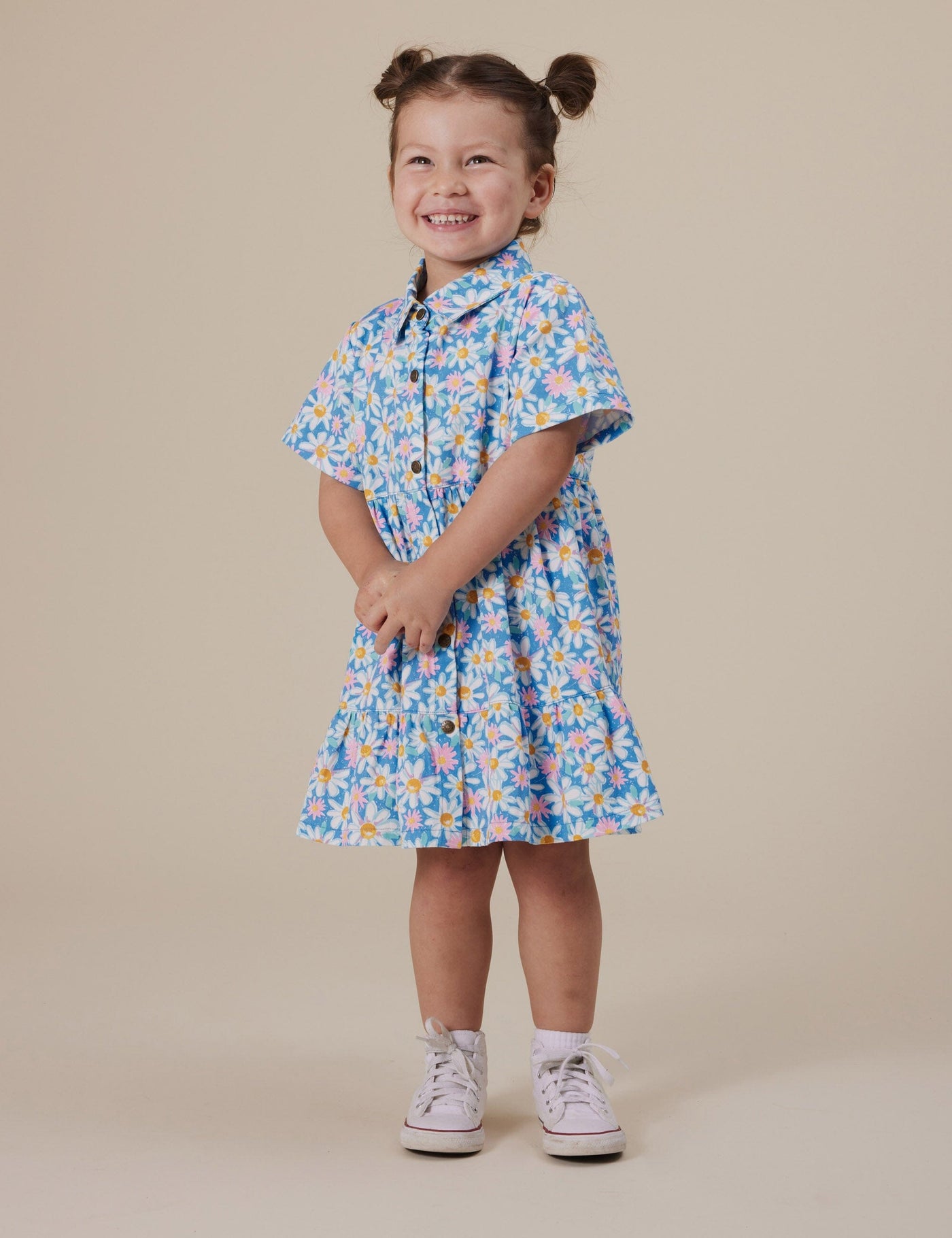 Goldie & Ace - Monica Dress | Seaside Daisy Short Sleeve Dress Goldie & Ace 