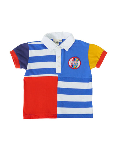 Goldie & Ace - Myles Colour Block Polo Shirt Short Sleeve Shirt Goldie & Ace 