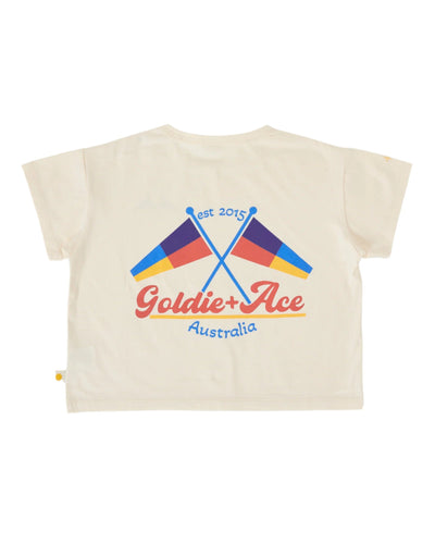 Goldie & Ace - Nautical Flag Oversized T-Shirt Short Sleeve T-Shirt Goldie & Ace 