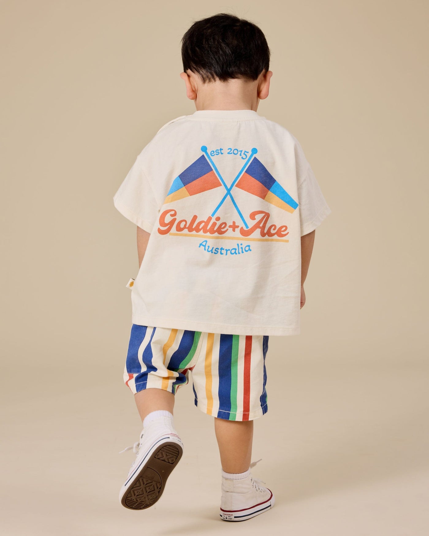 Goldie & Ace - Nautical Flag Oversized T-Shirt Short Sleeve T-Shirt Goldie & Ace 