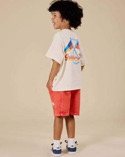 Goldie & Ace - Nautical Flag Oversized T-Shirt Short Sleeve T-Shirt Goldie & Ace 