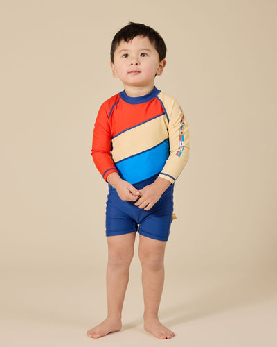 Goldie & Ace - Nautical Flag Short Leg Swimsuit One-Piece Swimsuit Goldie & Ace 