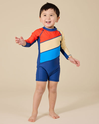 Goldie & Ace - Nautical Flag Short Leg Swimsuit One-Piece Swimsuit Goldie & Ace 