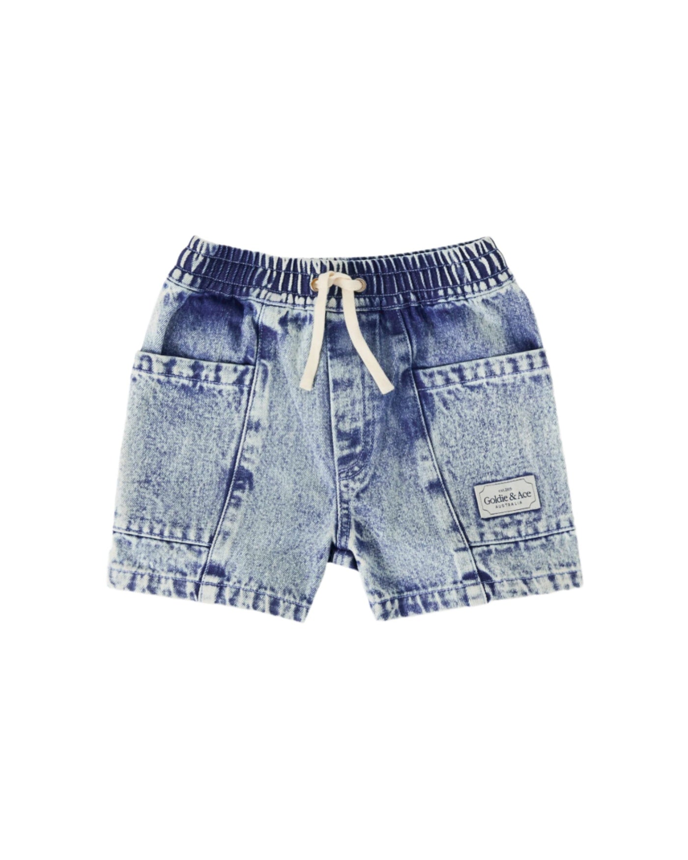 Goldie & Ace - Noah Denim Pocket Shorts | Light Denim Shorts Goldie & Ace 