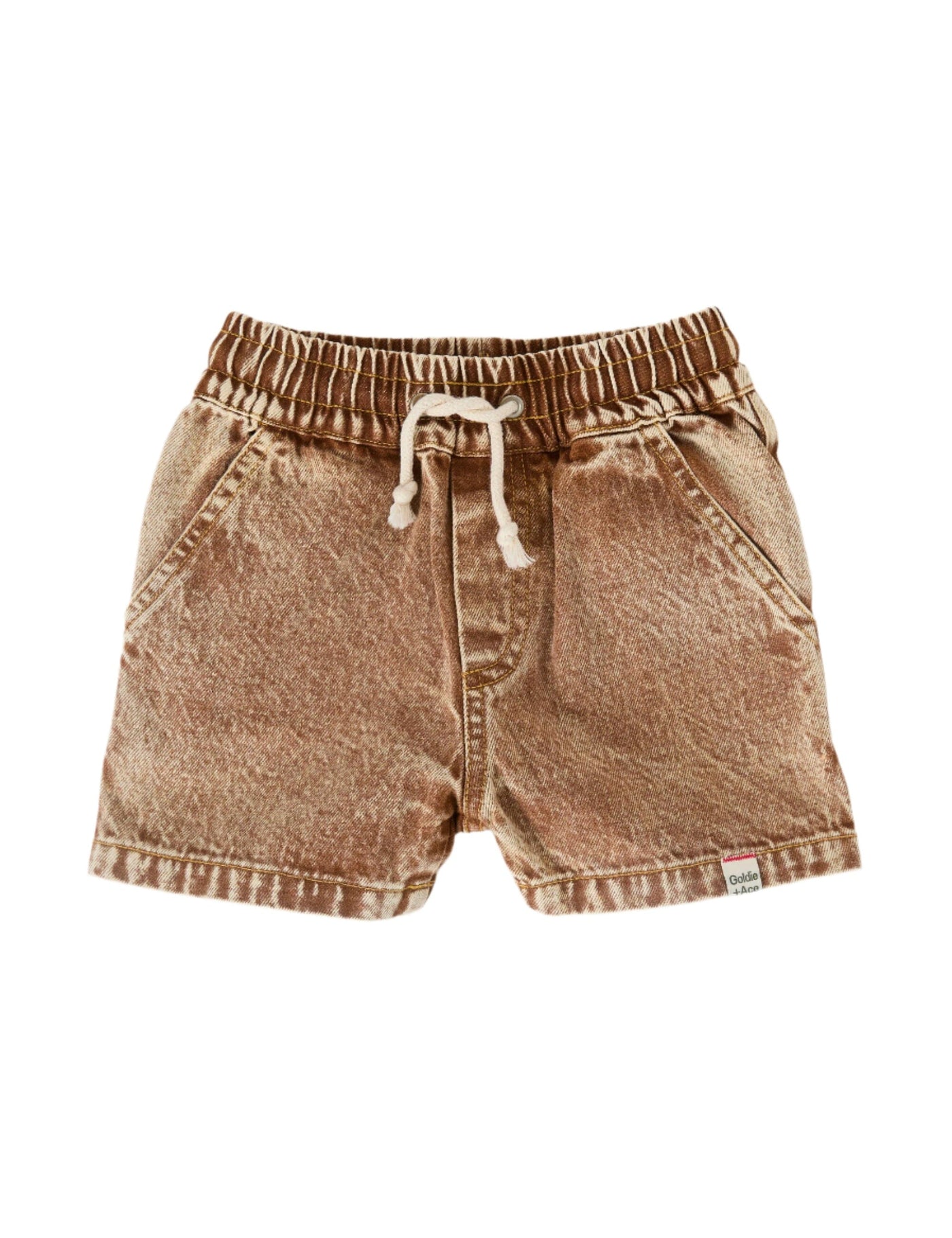 Goldie & Ace - Noah Denim Shorts | Brown Shorts Goldie & Ace 