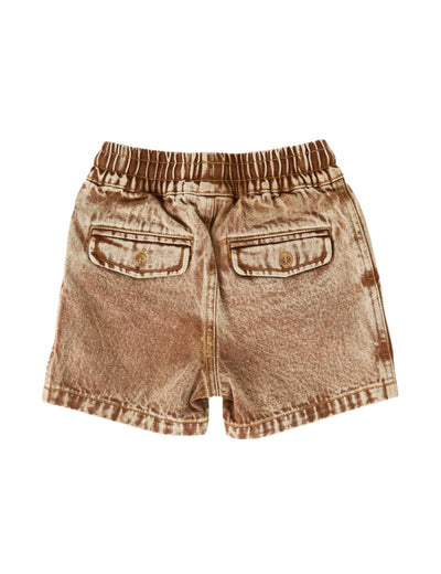 Goldie & Ace - Noah Denim Shorts | Brown Shorts Goldie & Ace 