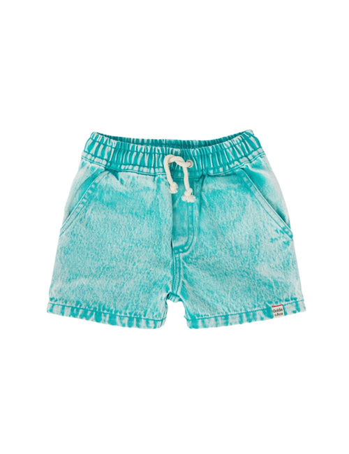 Goldie & Ace - Noah Denim Shorts Turquoise