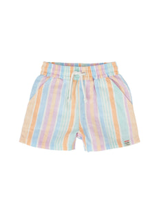 Goldie & Ace - Noah Linen Shorts Pastel Stripe