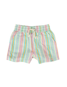 Goldie & Ace - Noah Linen Shorts | Resort Stripe