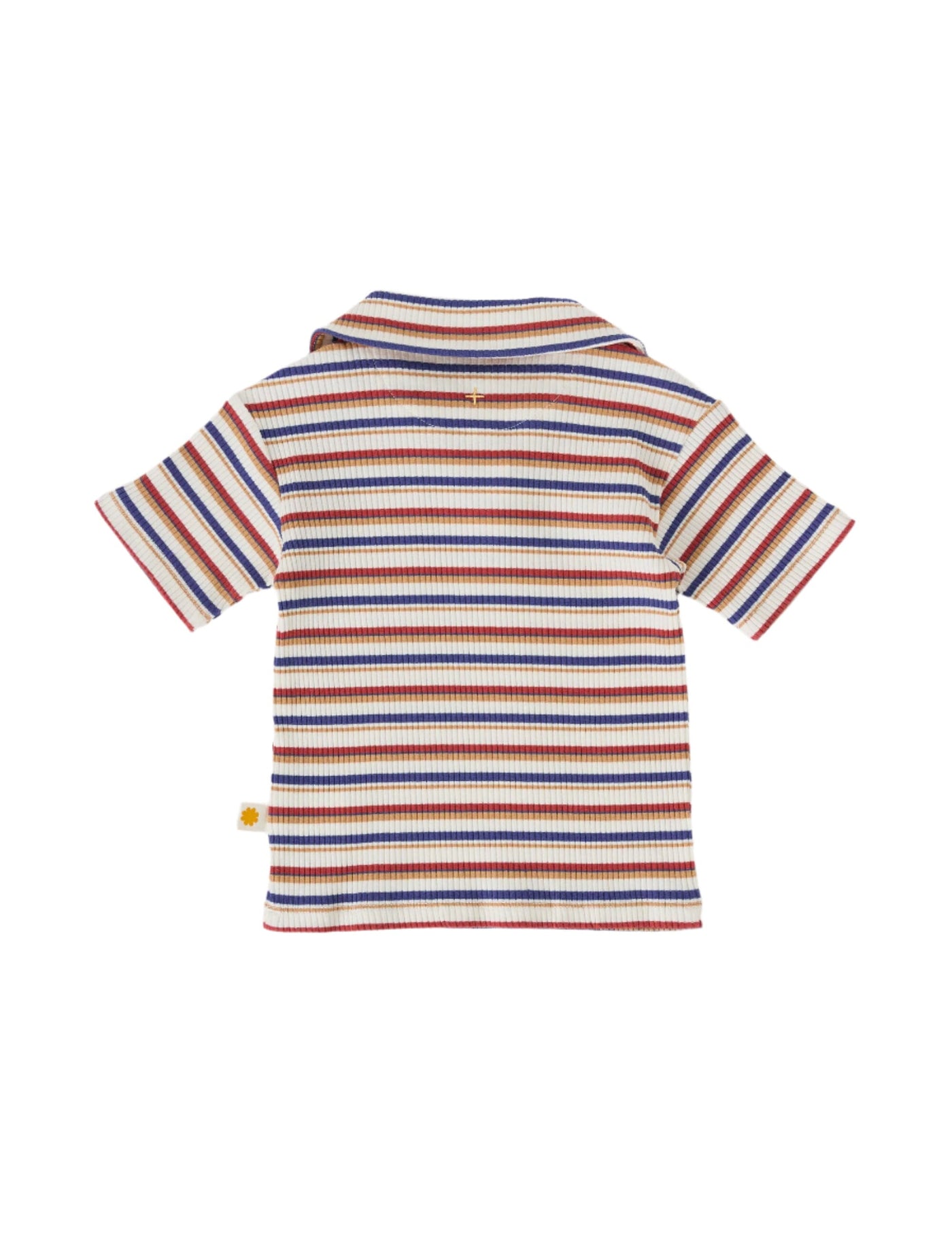 Goldie & Ace - Outback Stripe Rib Polo Shirt Short Sleeve Top Goldie & Ace 