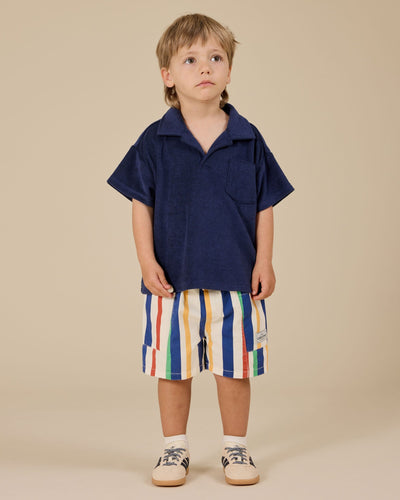 Goldie & Ace - Oversized Terry Polo Short Sleeve Shirt Goldie & Ace 