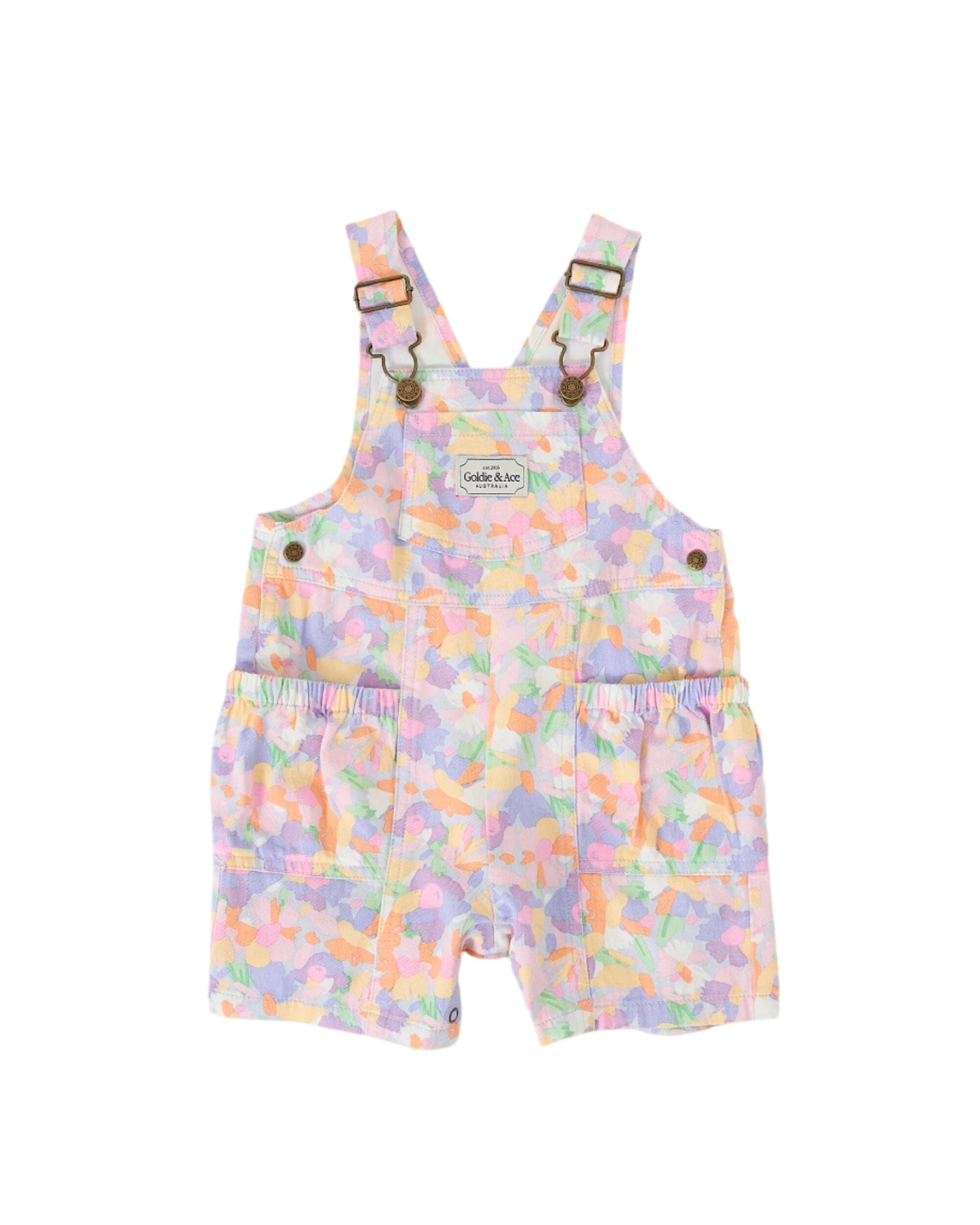 Goldie & Ace - Pastel Bouquet Burton Pocket Overalls Overalls Goldie & Ace 