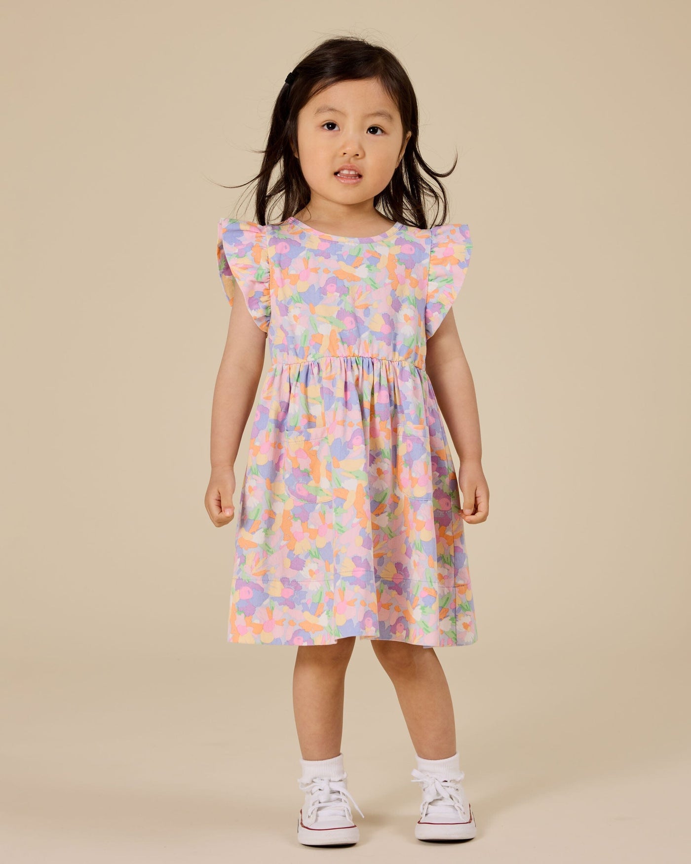 Goldie & Ace - Pastel Bouquet Lyla Dress Short Sleeve Dress Goldie & Ace 