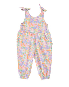 Goldie & Ace - Pastel Bouquet Tiffany Tie Overalls