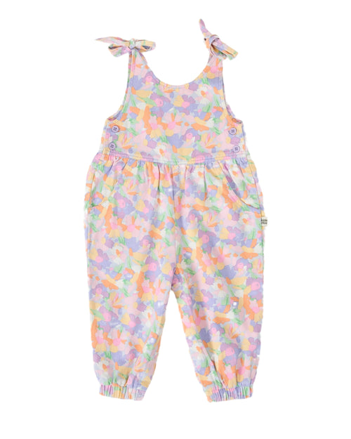 Goldie & Ace - Pastel Bouquet Tiffany Tie Overalls