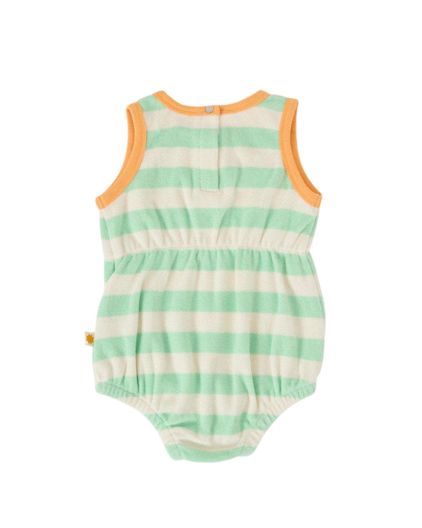 Goldie & Ace - Peas In A Pod Stripe Bubble Romper Romper Goldie & Ace 