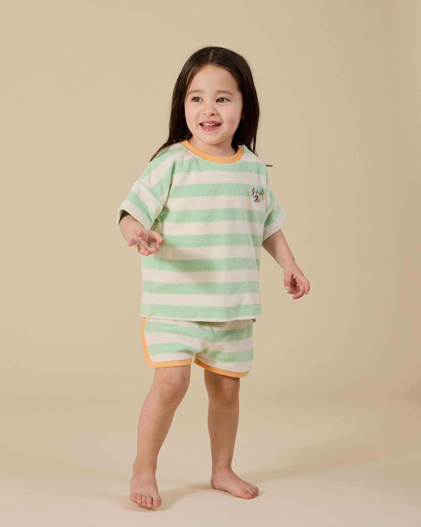Goldie & Ace - Peas In A Pod Stripe Shorts Shorts Goldie & Ace 