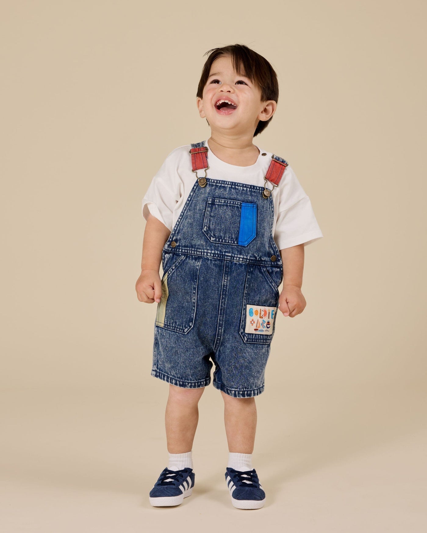 Goldie & Ace - Primary Pop Burton Denim Overalls Overalls Goldie & Ace 