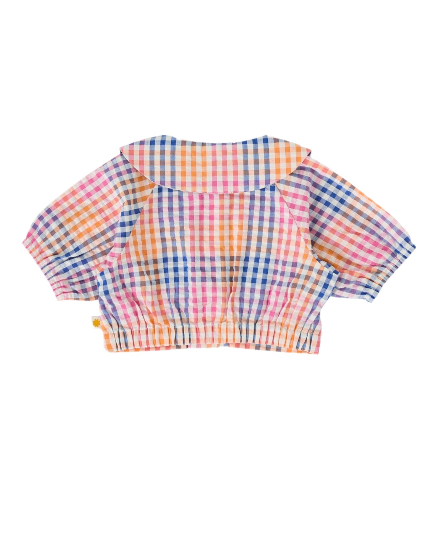 Goldie & Ace - Rainbow Gingham Beatrice Blouse Short Sleeve Top Goldie & Ace 