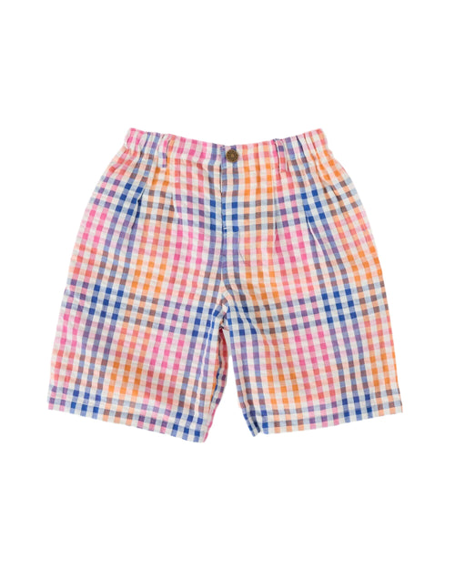 Goldie & Ace - Rainbow Gingham Kirby Relaxed Shorts