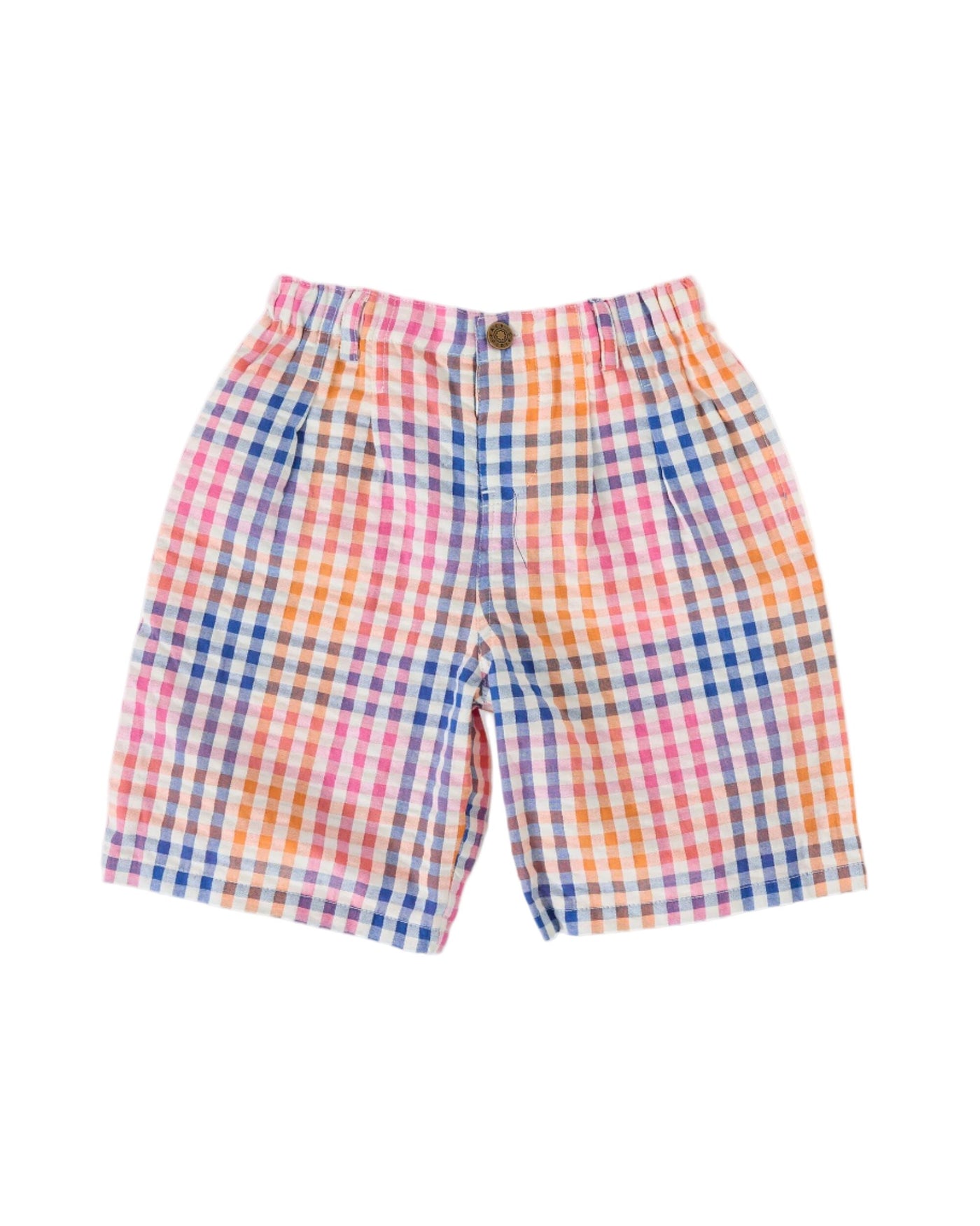Goldie & Ace - Rainbow Gingham Kirby Relaxed Shorts Shorts Goldie & Ace 