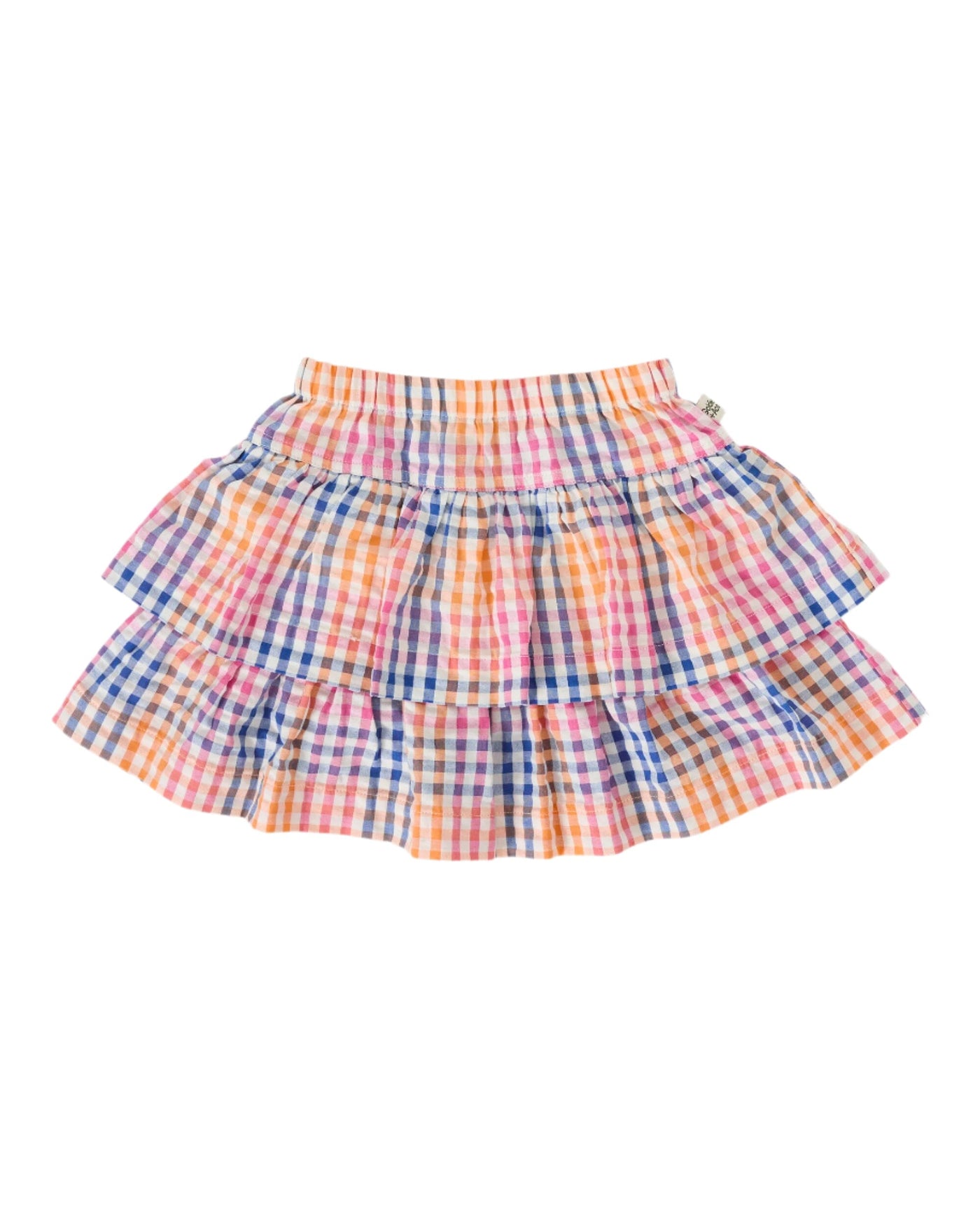 Goldie & Ace - Rainbow Gingham Ria Ruffle Skirt Skirts Goldie & Ace 