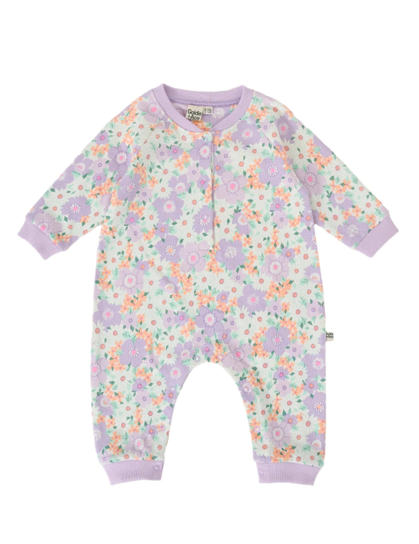 Goldie & Ace - Relaxed Terry Romper | Flora Romper Goldie & Ace 