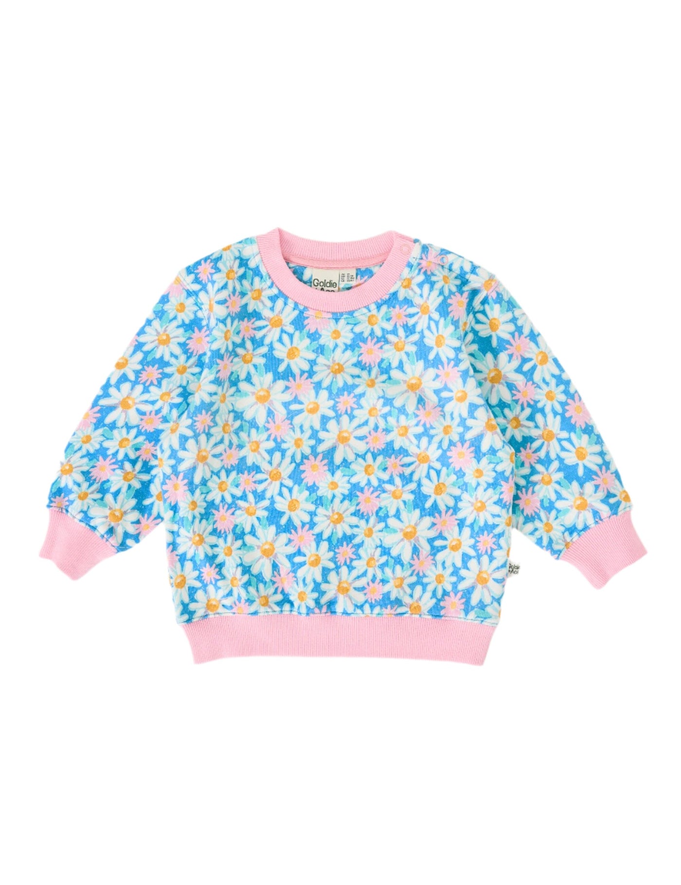 Goldie & Ace - Relaxed Terry Sweater | Seaside Daisy Jumper Goldie & Ace 