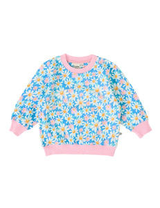 Goldie & Ace - Relaxed Terry Sweater | Seaside Daisy