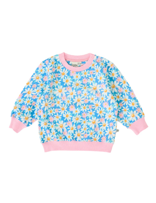 Goldie & Ace - Relaxed Terry Sweater | Seaside Daisy