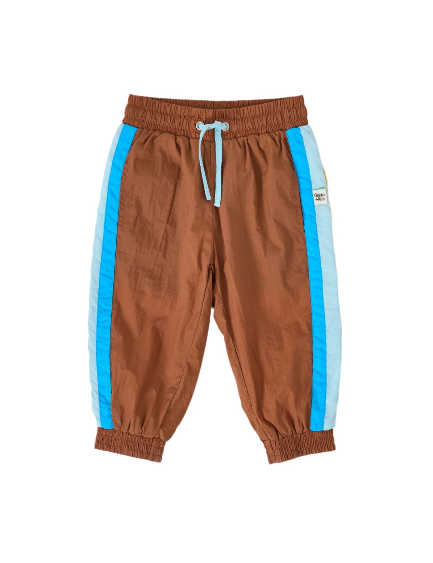 Goldie & Ace - Retro Lightweight Sporty Pants | Brown Pants Goldie & Ace 