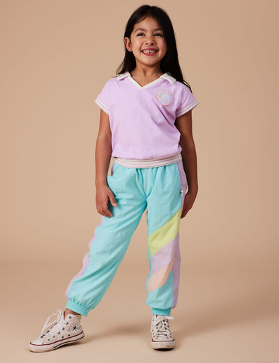 Goldie & Ace - Retro Lightweight Sporty Pants Lagoon Pants Goldie & Ace 