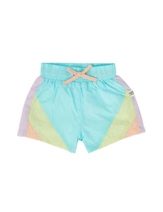 Goldie & Ace - Retro Lightweight Sporty Shorts Lagoon