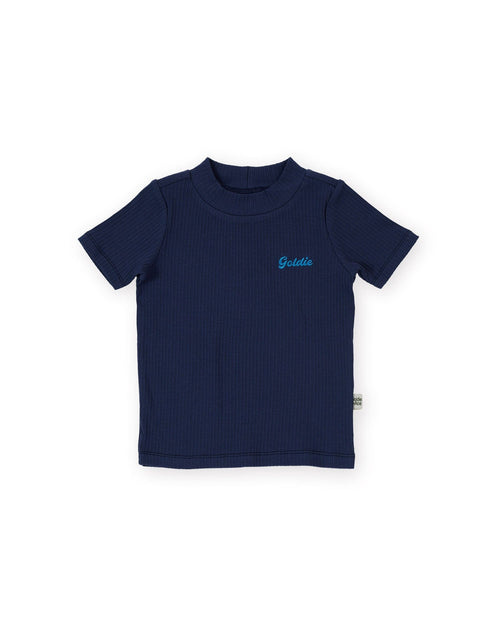 Goldie & Ace - Rib T-Shirt | Navy