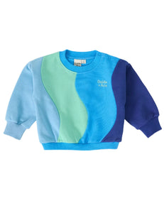 Goldie & Ace - Rio Wave Sweater | Ocean Blue