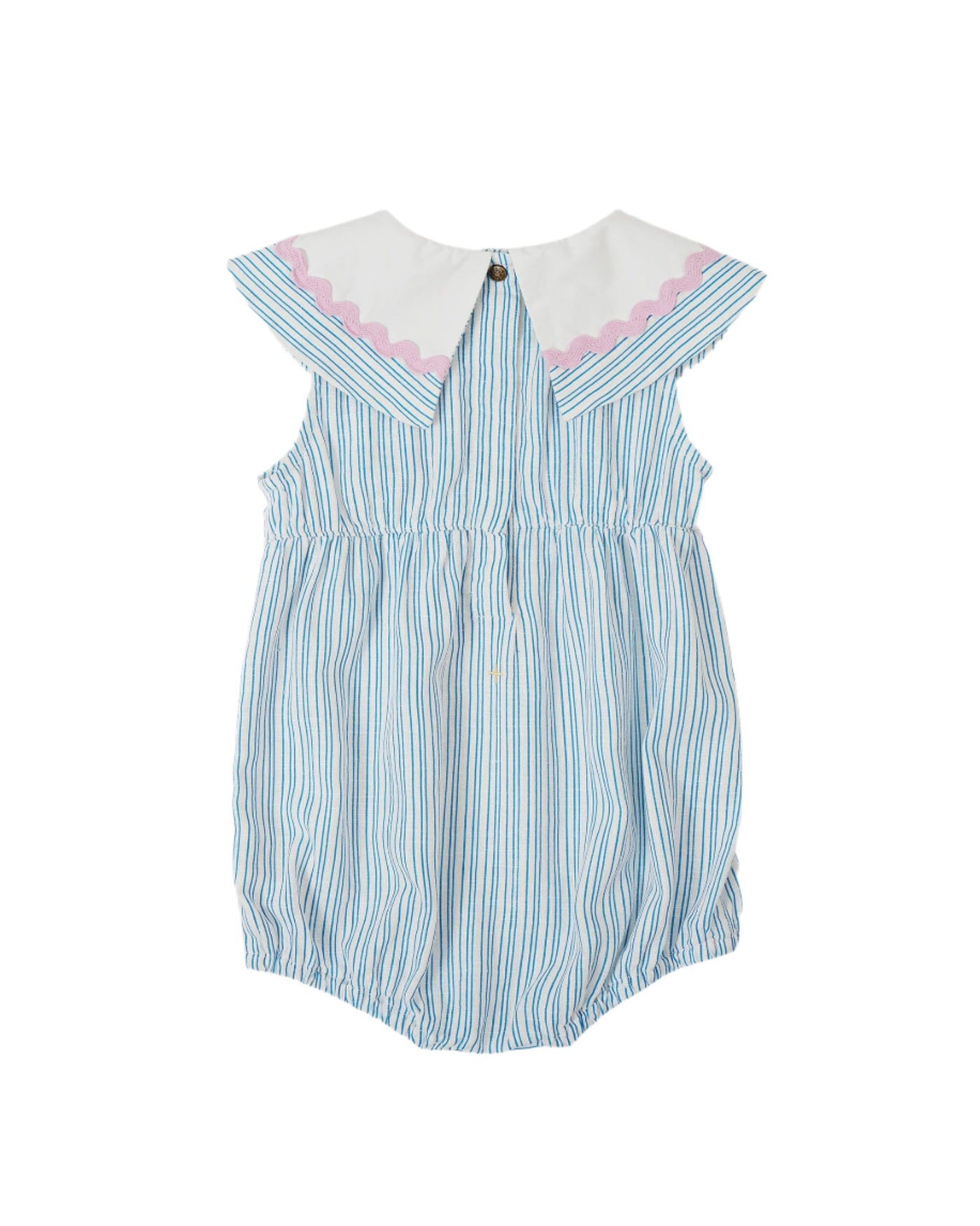 Goldie & Ace - Sailor Stripe Ava Collared Romper Romper Goldie & Ace 