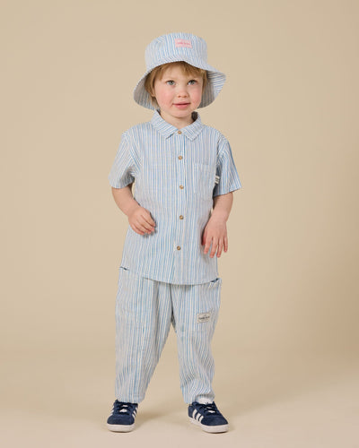 Goldie & Ace - Sailor Stripe Holiday Shirt Short Sleeve Shirt Goldie & Ace 