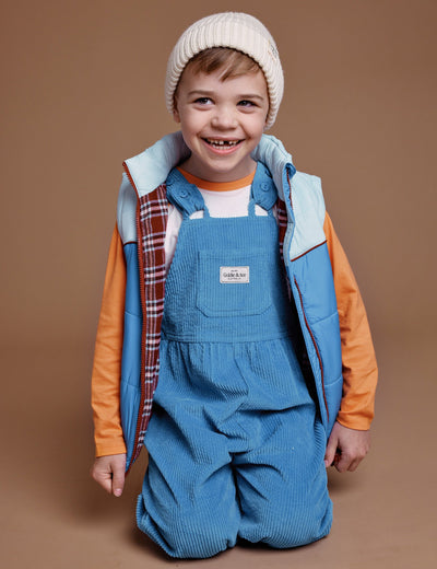 Goldie & Ace Sammy Corduroy Overalls - Lake Overalls Goldie & Ace 