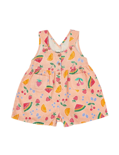 Goldie & Ace - Sara Linen Shortalls Fruit Salad Overalls Goldie & Ace 