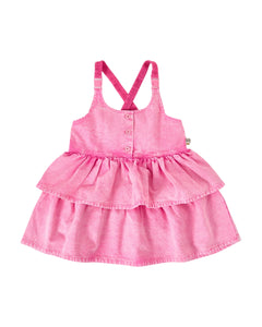 Goldie & Ace - Saskia Denim Frill Pinafore Dress
