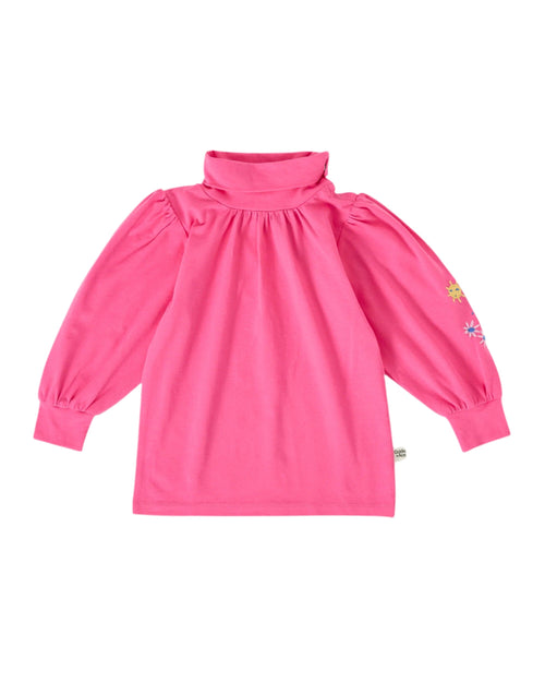 Goldie & Ace - Sofia Embroidered Puff Sleeve Skivvy