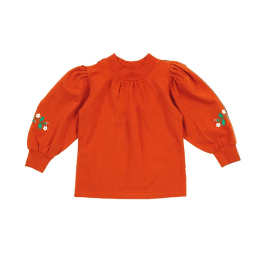 Goldie & Ace - Sofia Strawberry Puff Sleeve Skivvy