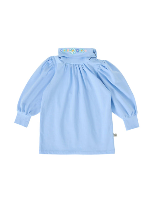 Goldie & Ace - Sophia Embroidered Puff Sleeve Skivvy