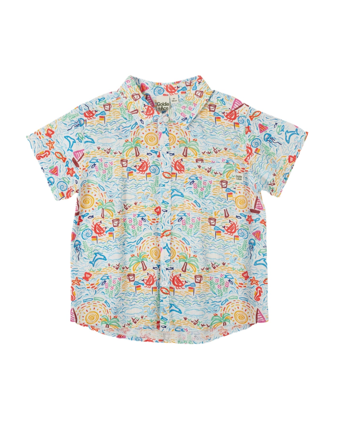 Goldie & Ace - Summer Bay Holiday Shirt Short Sleeve Shirt Goldie & Ace 