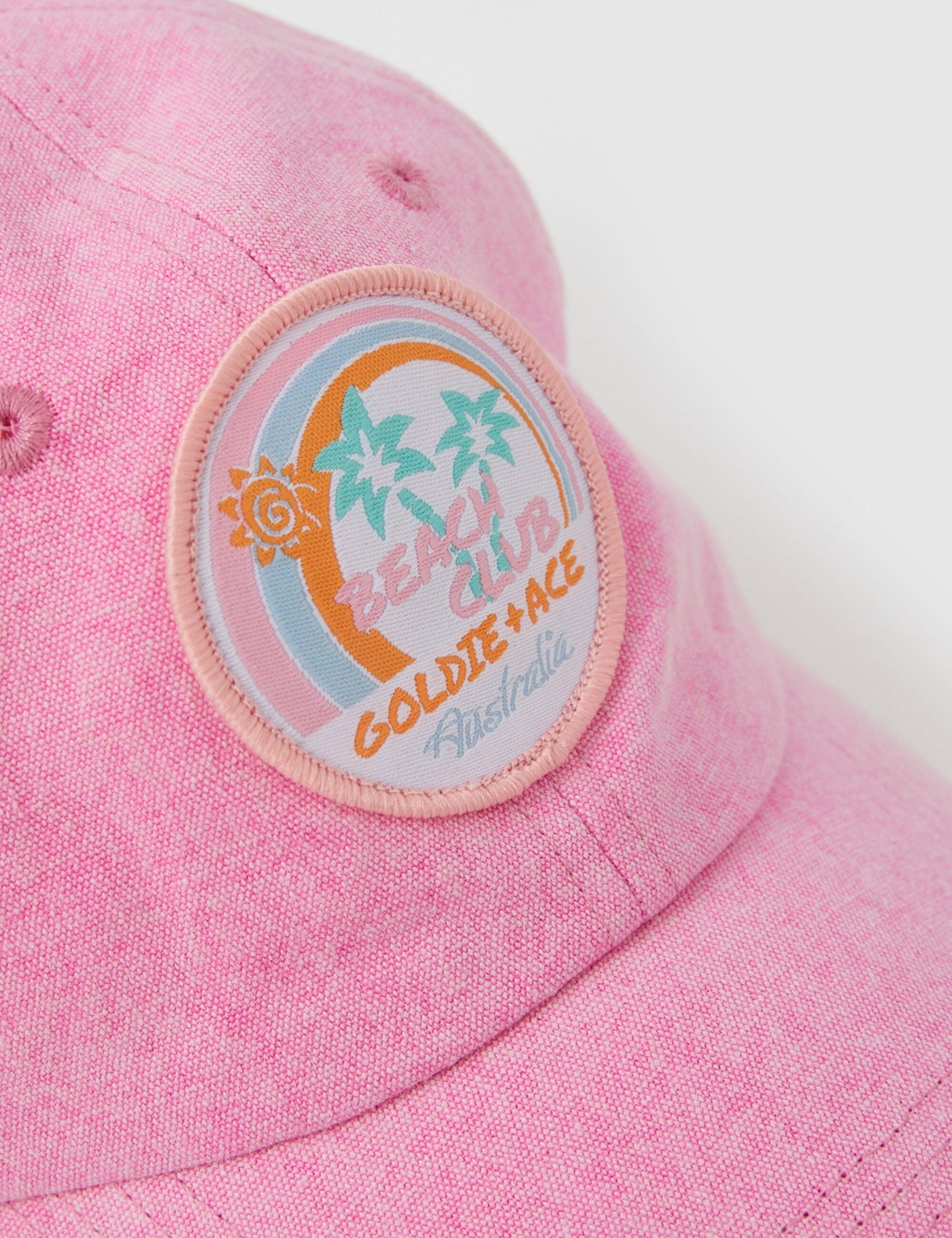 Goldie & Ace - Tate Beach Club Denim Cap Bubblegum Caps Goldie & Ace 