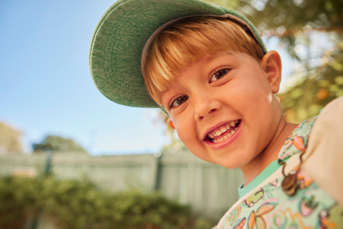 Goldie & Ace - Tate Dino Valley Denim Cap Turquoise Caps Goldie & Ace 