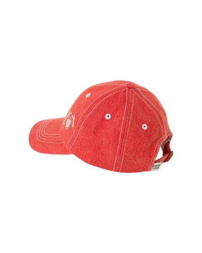 Goldie & Ace - Tate Embroidered Denim Cap Apple Red Caps Goldie & Ace 