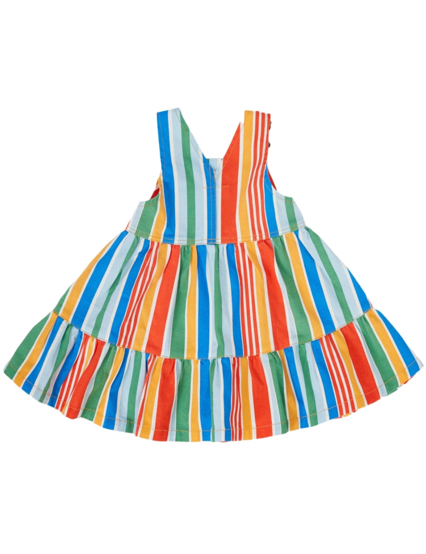 Goldie & Ace - Tully Tiered Pinafore Dress Land Down Under Stripe Sleeveless Dress Goldie & Ace 