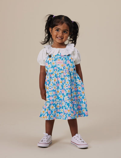 Goldie & Ace - Tully Tiered Pinafore Dress | Seaside Daisy Sleeveless Dress Goldie & Ace 