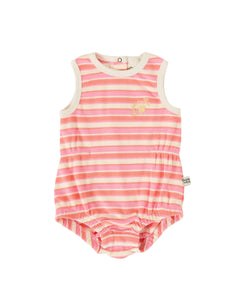 Goldie & Ace - Watermelon Stripe Bubble Romper